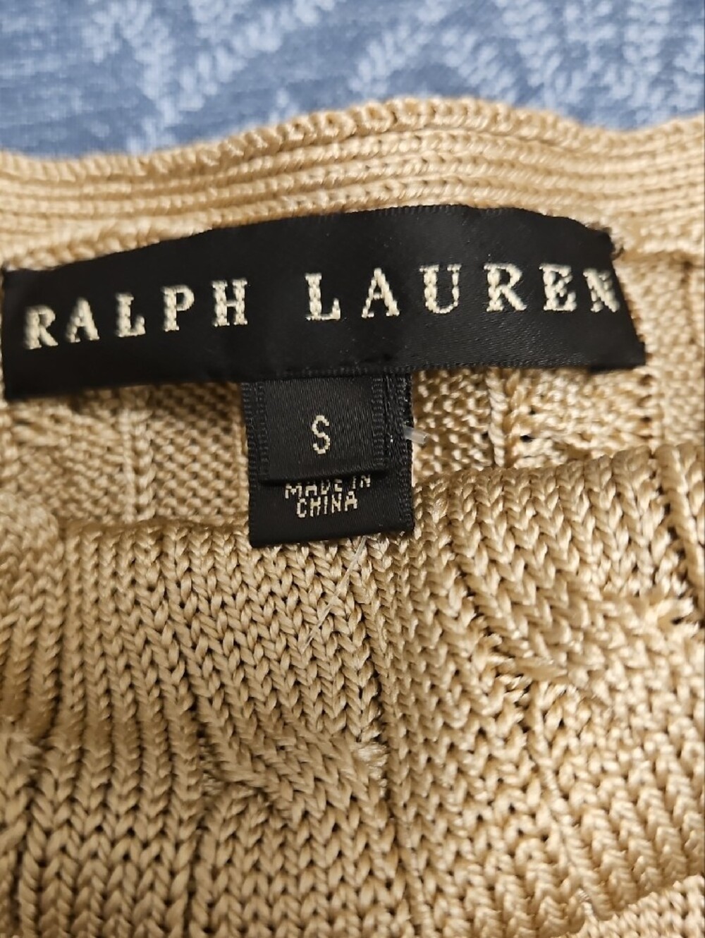 NWOT Ralph Lauren Black Label Tan Knit Sleeveless Top - Picture 2 of 5